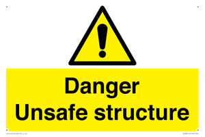 danger unsafe structure